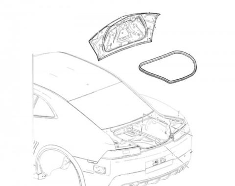 Camaro Trunk Weatherstrip Seal, 2010-2015