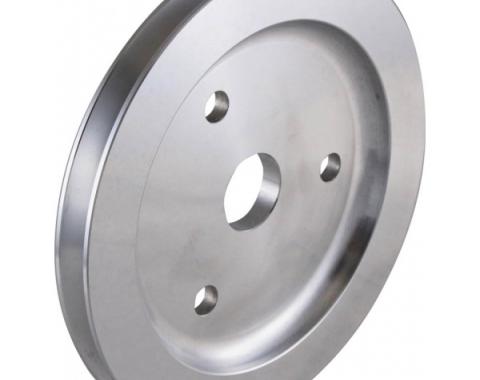 Chevy Small Block Aluminum Crankshaft Pulley, Small Water Pump, 1 Groove