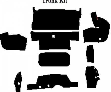 Camaro Insulation, QuietRide, AcoustiShield, Trunk Floor Kit, Coupe, 1982-1992