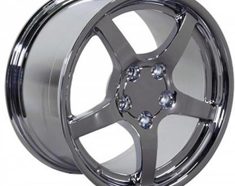 Firebird 17 X 9.5 C5 Style Reproduction Deep Dish Wheel, Chrome, 1993-2002