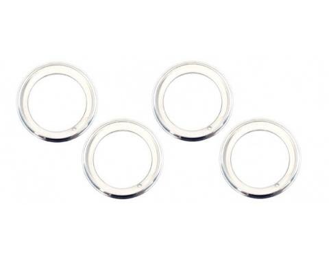 Camaro Rally Wheel Trim Ring Set, 15 x 7, With Inside Style Clips, 1969-1981