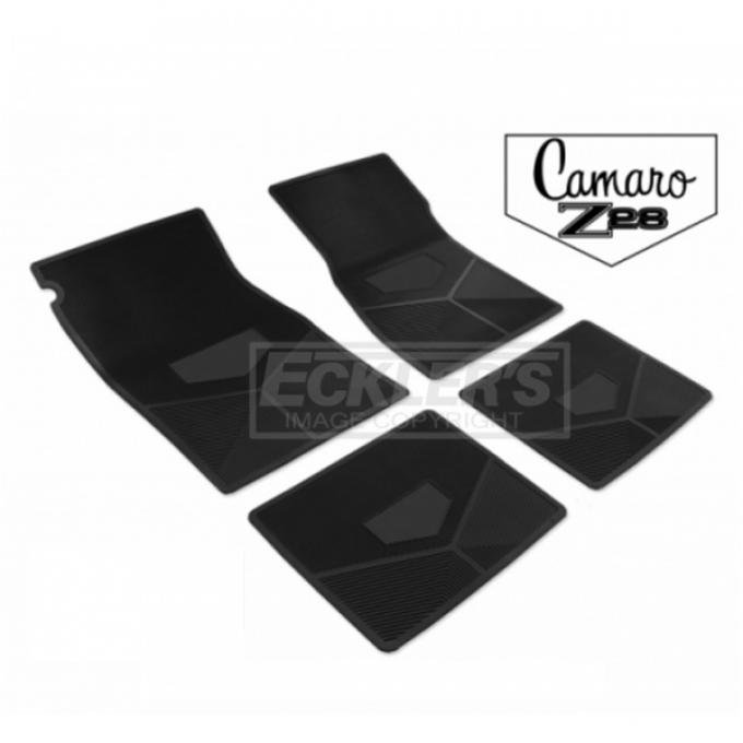 Legendary Auto Interiors, Rubber Floor Mats, With Camaro Script And Z28 Emblem| 33-11283 Camaro 1970-1974