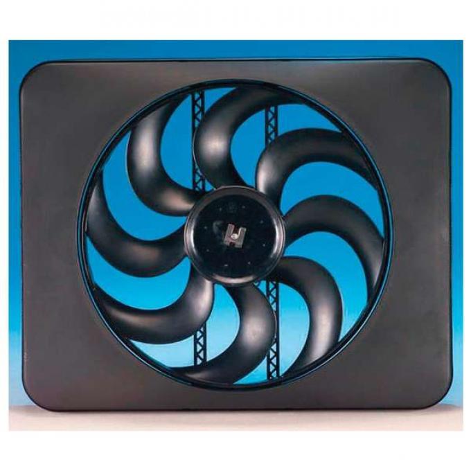 Camaro Engine Cooling Fan Kit, Electric, Universal, Single, 3300 CFM, Black Magic X-Treme, Flex-a-lite, 1967-2014