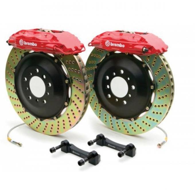 Camaro Brake Kit, Brembo GT, Front, CrossDrilled, V6, 20102013