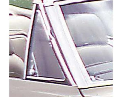 Firebird Vent Window Glass, Tinted, Coupe & Convertible, Right, 1967