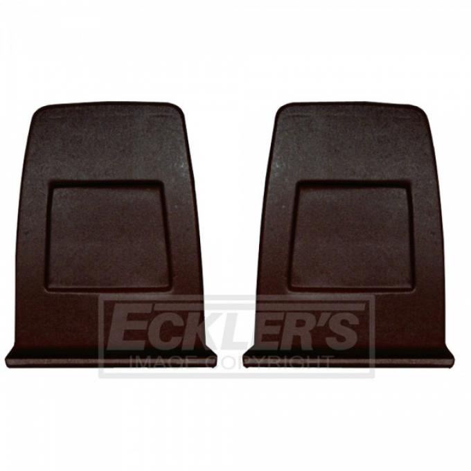 Firebird Bucket Seat Back Plastic Panels, Black, 1971-1977