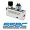 Firebird Proportioning Valve, SSBC, Adjustable, With Brake Light Switch, Polished, 1967-2002