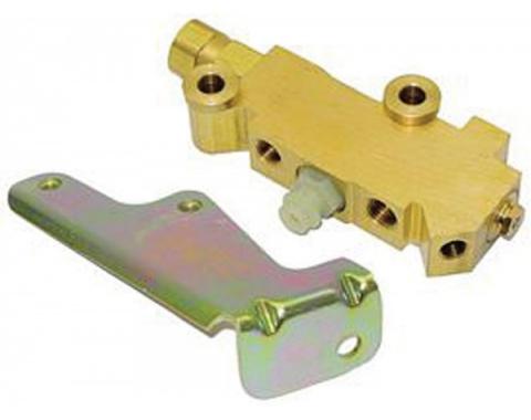 Camaro Proportioning Valve & Bracket Set, Disc Brake Conversion, 1967-1969