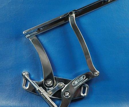 Firebird Billet Aluminum Hood Hinges, Polished Finish, 1967-1969