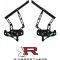 Firebird Hood Hinges, Billet Aluminum, Black Anodized, Air Frame, For Cars With Steel Hood, 1967-1969