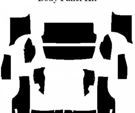 Camaro Insulation, QuietRide, AcoustiShield, Body Panel Kit, Coupe, 1967-1969