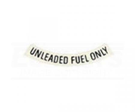 Camaro Unleaded Gasoline Only Decal, Curved, 1975-1981