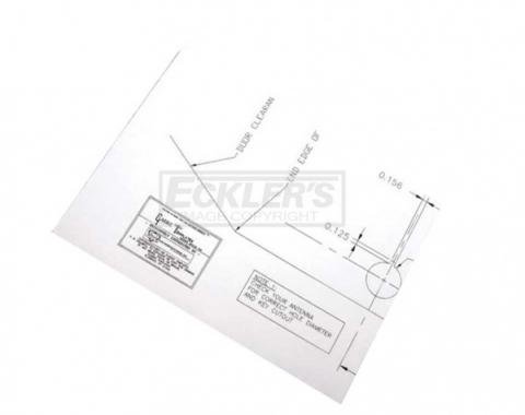 Firebird Fender Antenna Template, 1967-1968