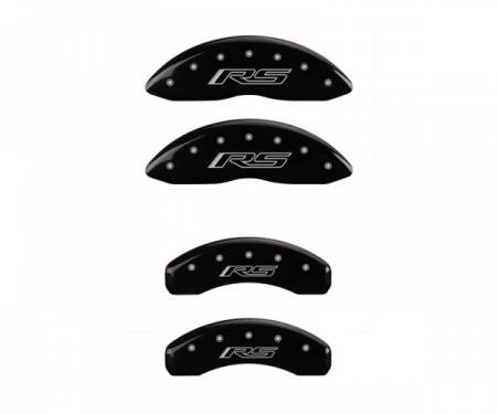 Camaro Caliper Covers, Black, V6, Front & Rear RS Logo, V6,2010-2013