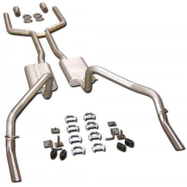Camaro Dual Exhaust Kit, 21/2, Flowmaster True, 19701973