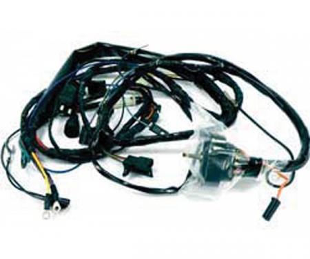 Firebird Engine Wiring Harness, V8, With Catalytic Converter And A/C, 1975