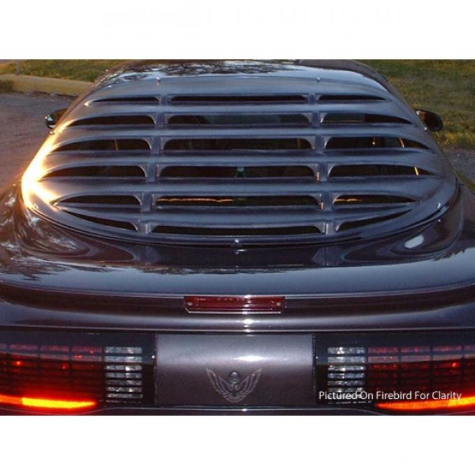 Camaro Rear Window Louver, Textured ABS, One Piece Design,  1993-2002
