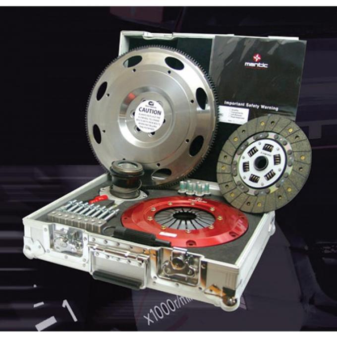 Mantic 9000 Series Twin Full Face Disc Clutch Kit With Uprated Pressure Plate, 1998-2002