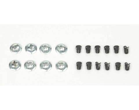 Camaro Emblem Fastener Set, For Cars With Standard Trim (Non Rally Sport) & Rally Sport (RS), 1968