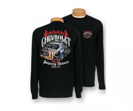 Chevy Long Sleeve T-Shirt, Powering Winners