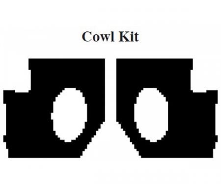 Camaro Insulation, QuietRide, AcoustiShield, Cowl Kit, Coupe, 1975-1981