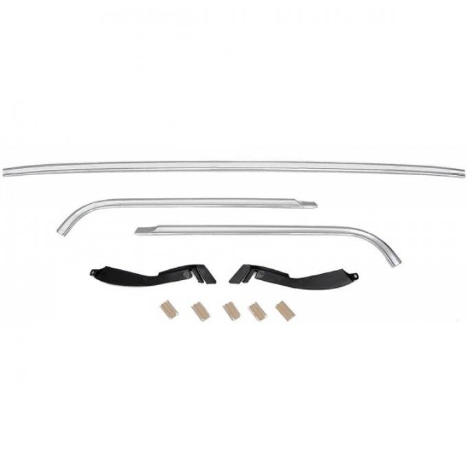 1970-1981 Camaro / Firebird 5 Piece Front Windshield Chrome Molding Set