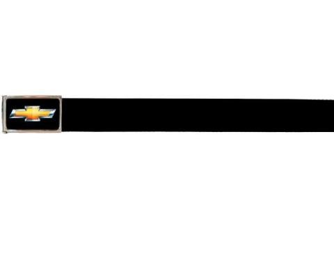 Web Belts, Up to 46'' Waist, Chevy Gold Bowtie Logo With Bottle Opener