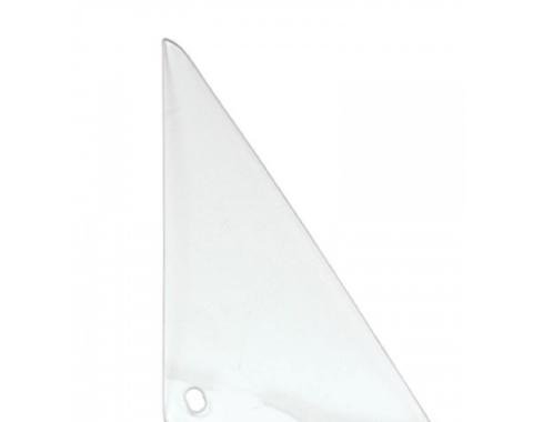 Firebird Vent Window Glass, Clear, Coupe & Convertible, Right, 1967