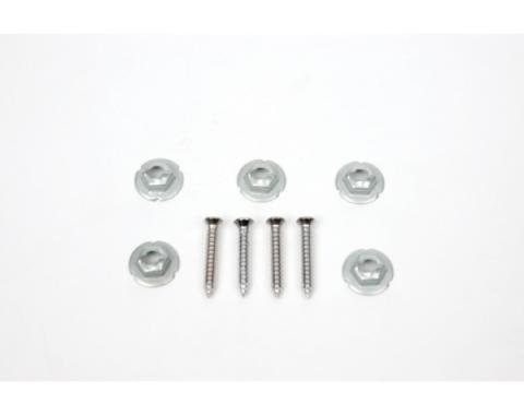 Redline Restomotive® 1967-1969 Chevrolet Camaro Center Console Shift Plate Hardware Kit