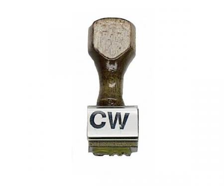 Camaro Alternator Broadcast Code Stamp, CW, 1969