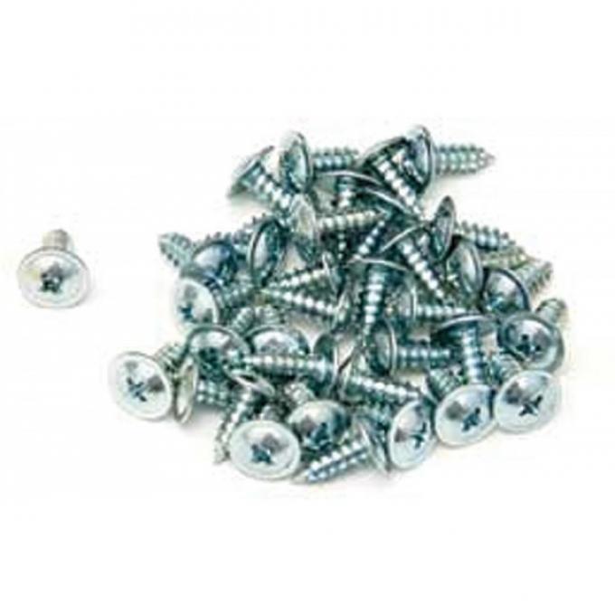Full Size Chevy Wheel Well Molding Screws, 1965-1969