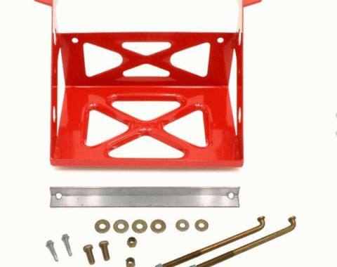 Camaro Battery Relocation Mount, Red, 1982-2002