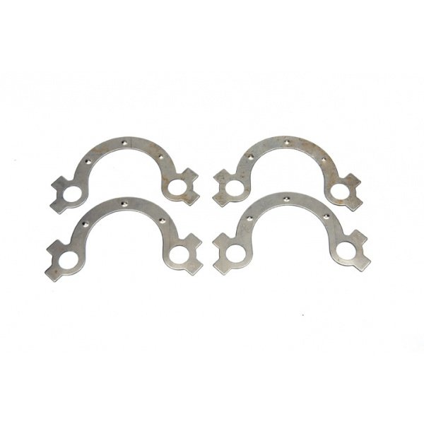 Camaro Exhaust Manifold Bolts French Lock Set, Small Block, Steel, 1967