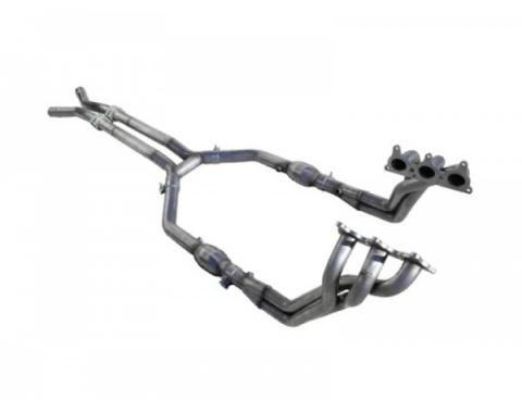 Camaro 1-3/4'' x 2-1/2'' Headers With H-Pipe & Connectors, Off Road Use Only, V6, 2010-2015