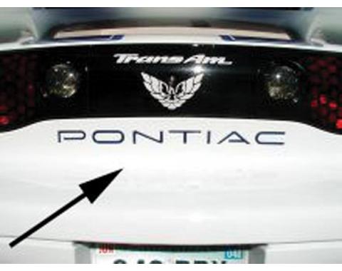 Firebird, Trans AM Decal, Rear Pontiac Letters 1993-2002