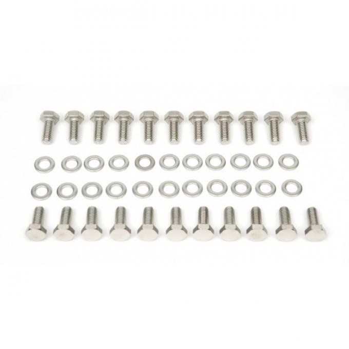 Camaro Oil Pan Bolt Set, Big Block, Stainless Steel, 1967-1969