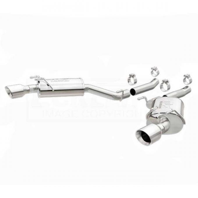 Camaro Magnaflow 15354 Axle-Back System, Performance Exhaust, Stainless Steel, Convertible, V6, 2011-2015