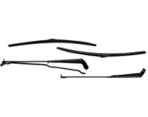 Camaro Windshield Wiper Arms & Blades, For Hidden Wipers, 1972-1981