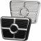 Firebird Brake/Clutch Pedal Pad, Polished Aluminum, Billet Specialties, 1967-1969