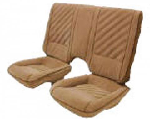 Camaro Front & Rear Seat Cover Set, For Cars With Deluxe Interior & Solid Rear Back, 1985-1987