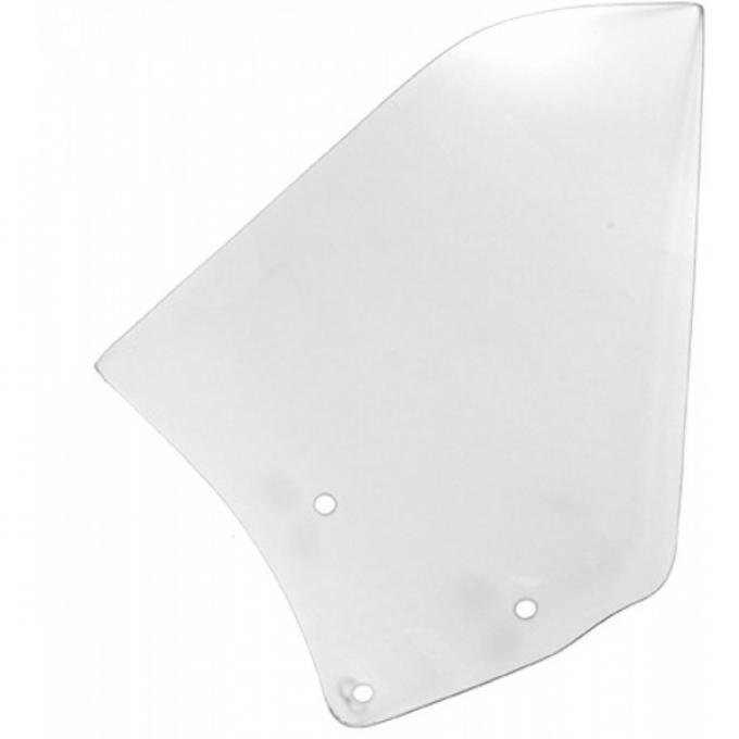 Firebird Quarter Window Glass, Clear, Convertible, Right, 1967-1969