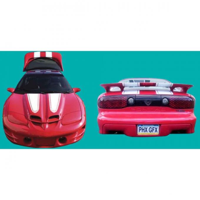 Trans Am Ram Air Stripe Kit, Thirtieth Anniversary Style, With Birds, Convertible, 1998-2002