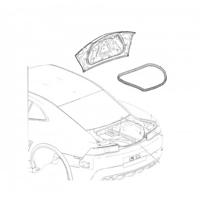 Camaro Trunk Weatherstrip Seal, 2010-2015