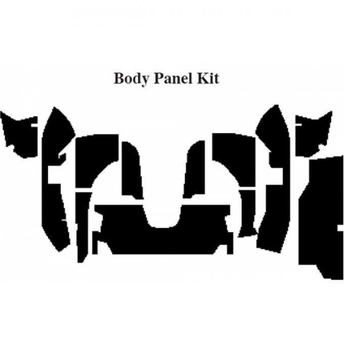 Camaro Insulation, QuietRide, AcoustiShield, Body Panel Kit, Coupe, T-Top, 1993-2002