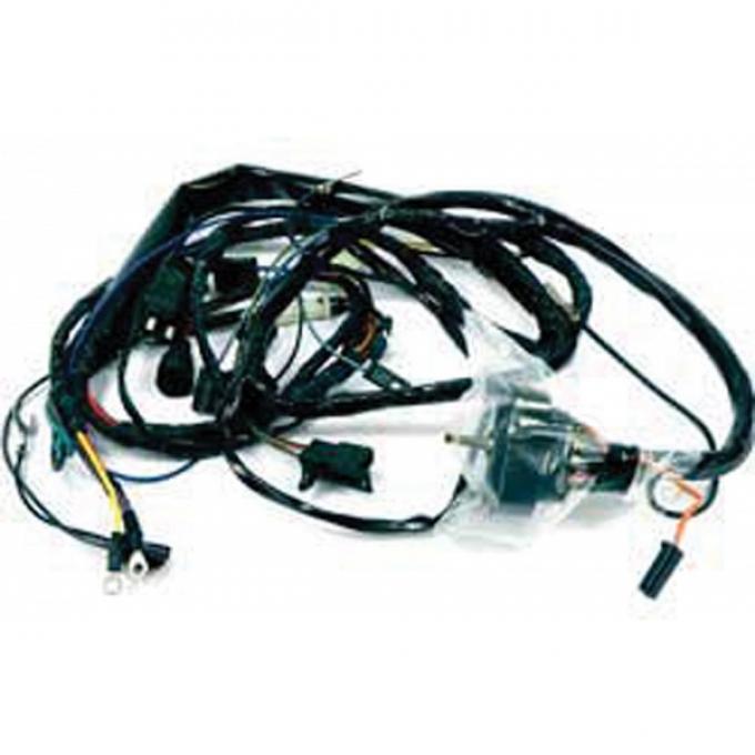 Firebird Engine Wiring Harness, V8, Manual Transmission, With A/C, 1971