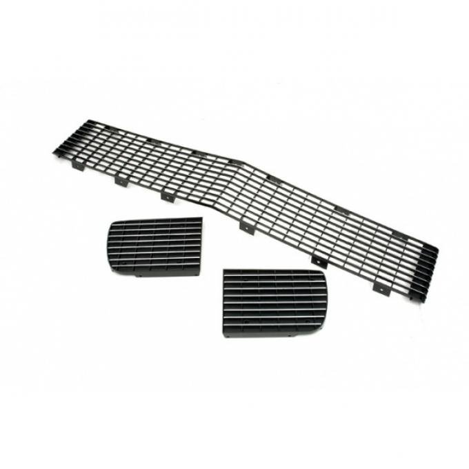 Camaro Center Grille & Headlight Doors, Chrome, Rally Sport (RS), Show Correct, 1968