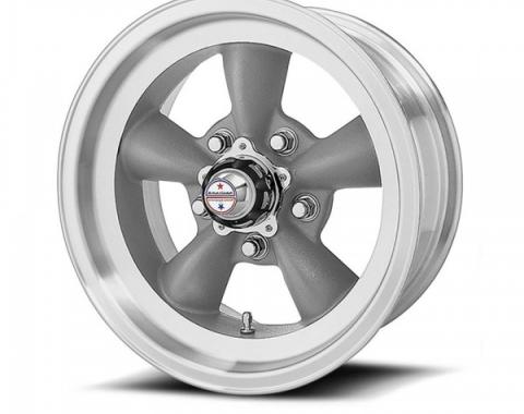 American Racing Torq-Thrust D Gray Wheel W/ Machine Lip, 16X8