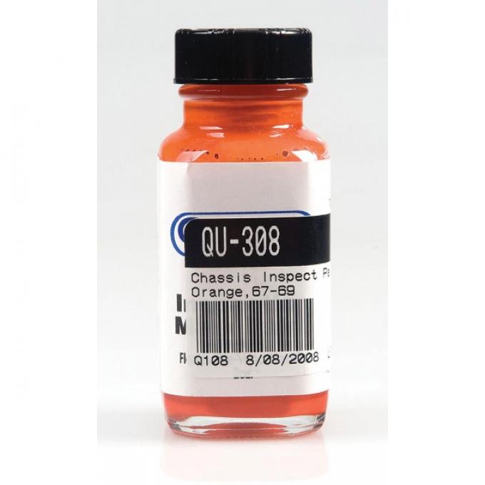 Firebird Chassis Inspection Marking Paint, Spindle Orange, 1967-1969