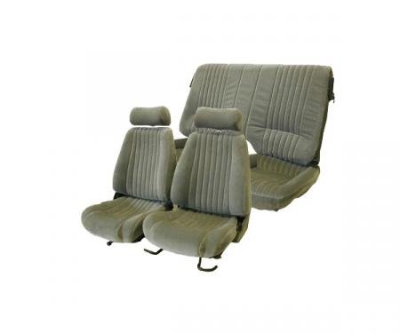 Firebird Seat Covers, Front And Rear, Solid Rear Seat, Trans-Am, Regal Velour, 1985-1992