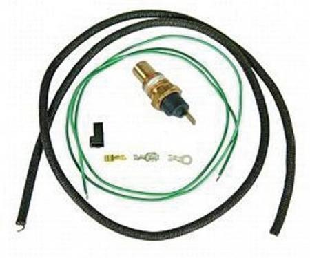 Camaro Coolant Temperature Sending Unit & Wiring Kit, For Cars With Warning Lights, 1967-1969